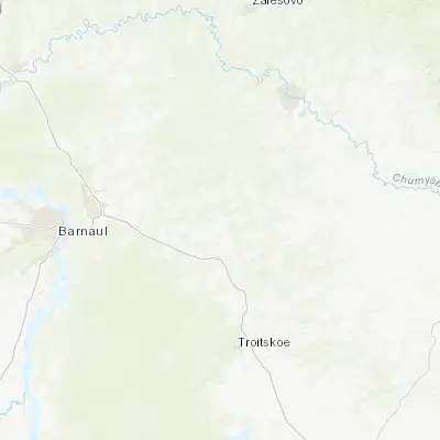 Map showing location of Kosikha (53.361670, 84.582220)