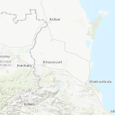 Map showing location of Kostek (43.343870, 46.854110)