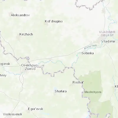 Map showing location of Kosterevo (55.929900, 39.614380)