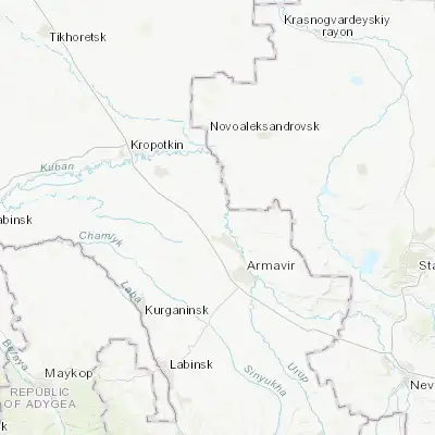 Map showing location of Kovalevskoye (45.194170, 40.976110)