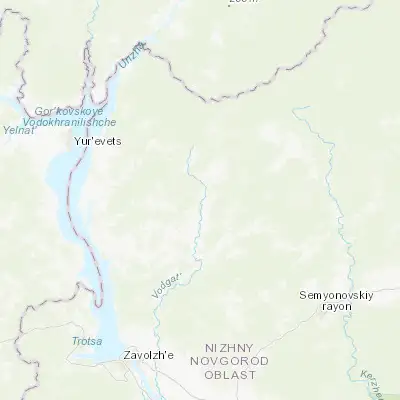 Map showing location of Kovernino (57.128180, 43.813500)