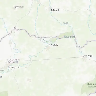 Map showing location of Kovrov (56.357220, 41.319170)