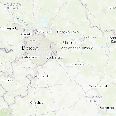 Map showing location of Kraskovo (55.649720, 37.987780)