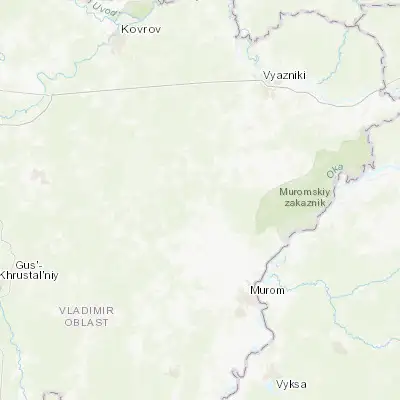 Map showing location of Krasnaya Gorbatka (55.870300, 41.764100)