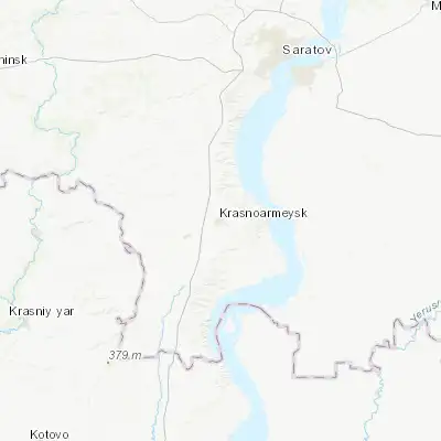 Map showing location of Krasnoarmeysk (51.023890, 45.696940)