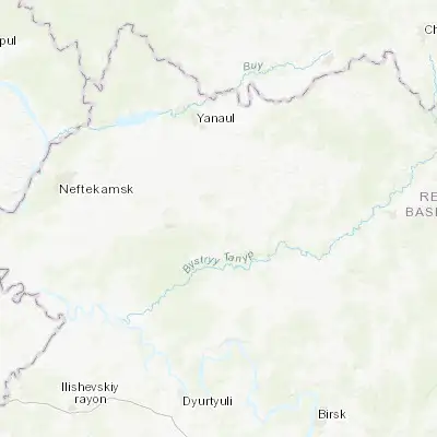 Map showing location of Krasnokholmskiy (55.987290, 55.046590)