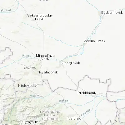 Map showing location of Krasnokumskoye (44.178060, 43.501940)