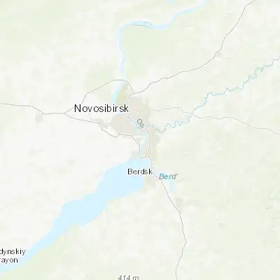 Map showing location of Krasnoobsk (54.919800, 82.990900)