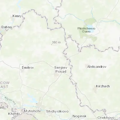 Map showing location of Krasnozavodsk (56.450000, 38.216670)