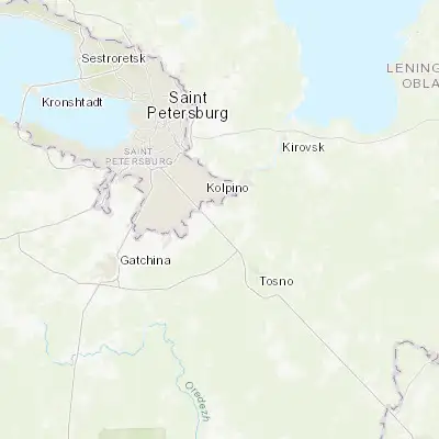 Map showing location of Krasnyy Bor (59.681940, 30.668060)
