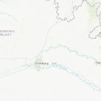 Map showing location of Krasnyy Kommunar (51.964360, 55.366800)