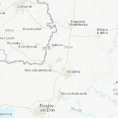 Map showing location of Krasnyy Sulin (47.892210, 40.070370)