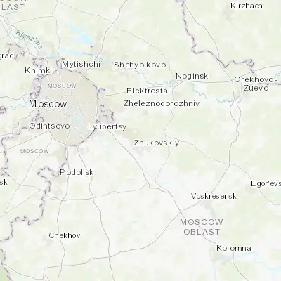 Map showing location of Kratovo (55.597280, 38.177430)