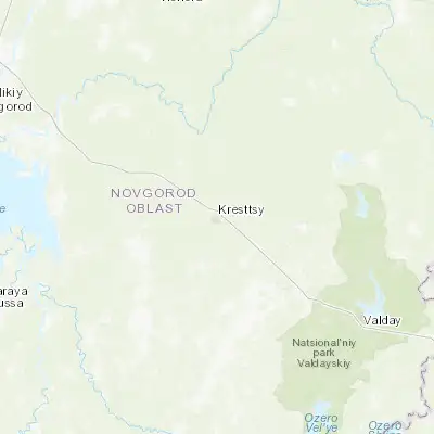 Map showing location of Kresttsy (58.245200, 32.516470)