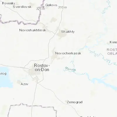 Map showing location of Krivyanskaya (47.396890, 40.166800)