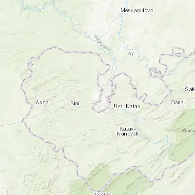Map showing location of Kropachëvo (55.011200, 57.989600)