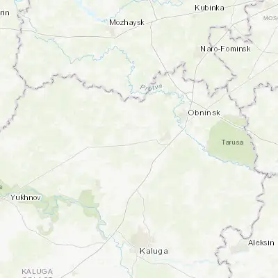 Map showing location of Kudinovo (54.999390, 36.253310)