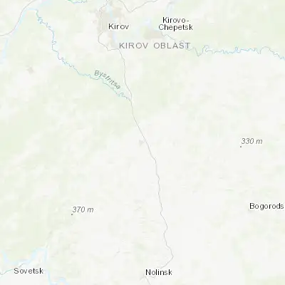 Map showing location of Kumëny (58.108870, 49.916140)