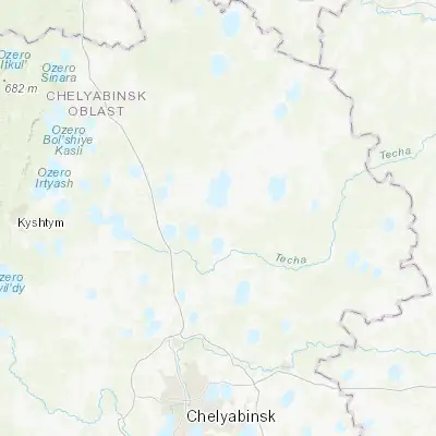 Map showing location of Kunashak (55.703200, 61.549800)