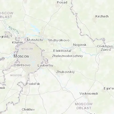 Map showing location of Kupavna (55.745760, 38.131360)