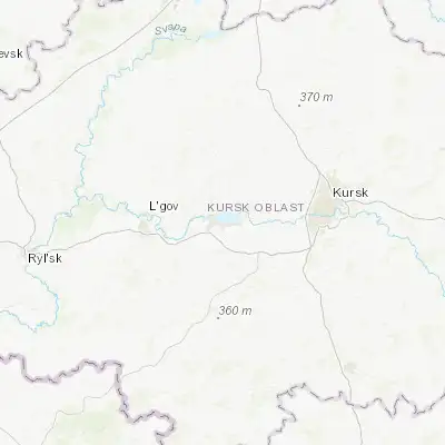 Map showing location of Kurchatov (51.660100, 35.652100)