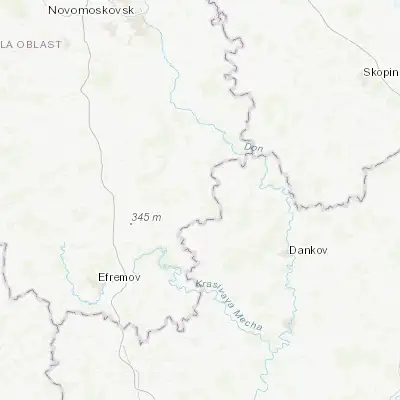 Map showing location of Kurkino (53.425670, 38.658240)