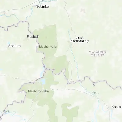 Map showing location of Kurlovo (55.432520, 40.485390)