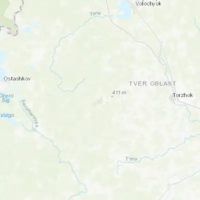 Map showing location of Kuvshinovo (57.029530, 34.172520)