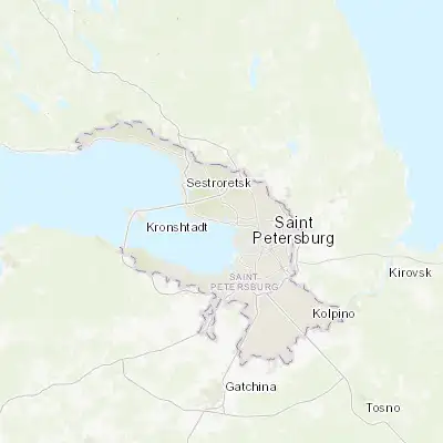 Map showing location of Lakhtinskiy (59.995210, 30.147170)