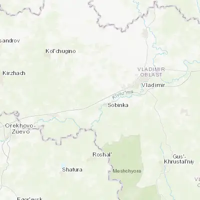 Map showing location of Lakinsk (56.019310, 39.948480)