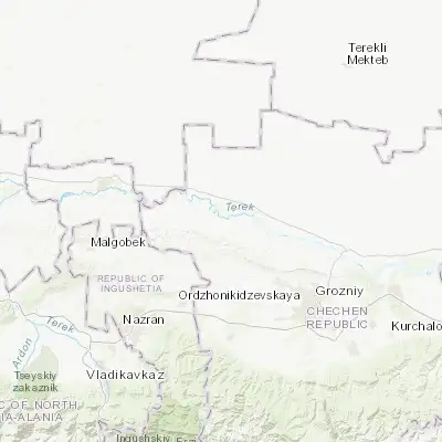 Map showing location of Lakkha Nëvre (43.610330, 45.245420)