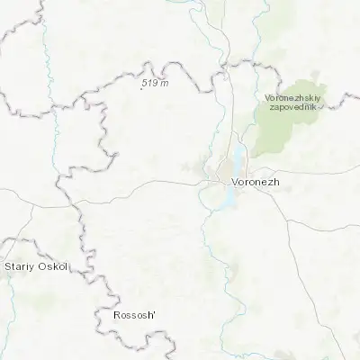 Map showing location of Latnaya (51.650040, 38.899160)