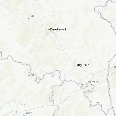 Map showing location of Leninogorsk (54.602560, 52.460870)