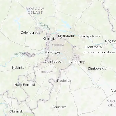Map showing location of Leninskiye Gory (55.700000, 37.566670)