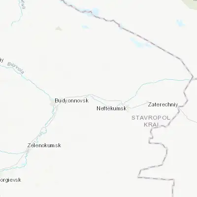 Map showing location of Levokumskoye (44.821940, 44.660560)