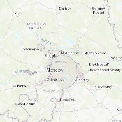 Map showing location of Likhobory (55.850000, 37.566670)