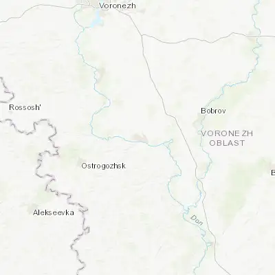 Map showing location of Liski (50.984050, 39.515450)