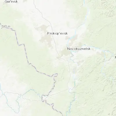 Map showing location of Listvyagi (53.677200, 86.951000)