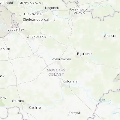 Map showing location of Lopatinskiy (55.341010, 38.723660)