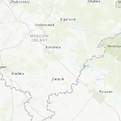 Map showing location of Lukhovitsy (54.976610, 39.044400)