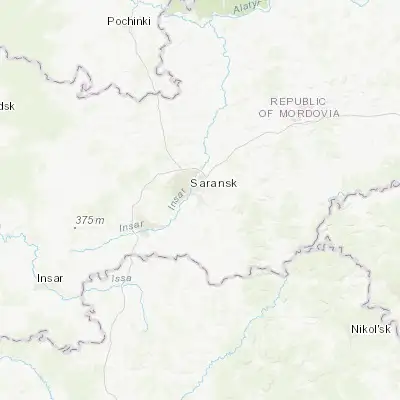 Map showing location of Lukhovka (54.148440, 45.257280)