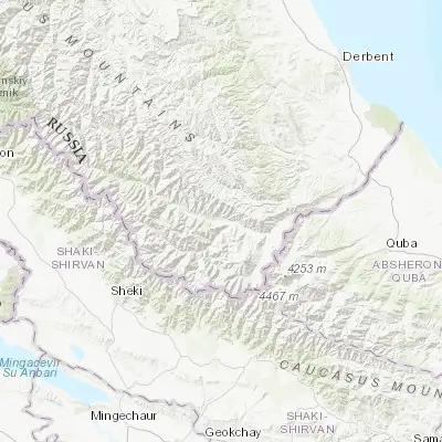 Map showing location of Lutkun (41.480840, 47.685780)