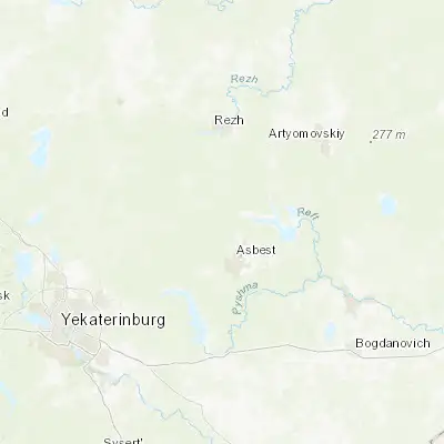 Map showing location of Malysheva (57.118510, 61.403450)