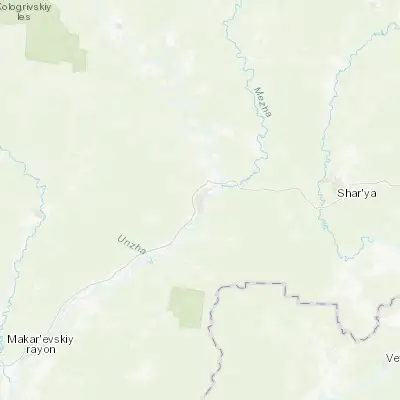 Map showing location of Manturovo (58.328890, 44.764060)
