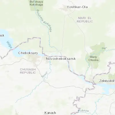 Map showing location of Mariinskiy Posad (56.114970, 47.718050)