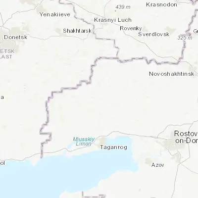 Map showing location of Matveyev Kurgan (47.564500, 38.869470)