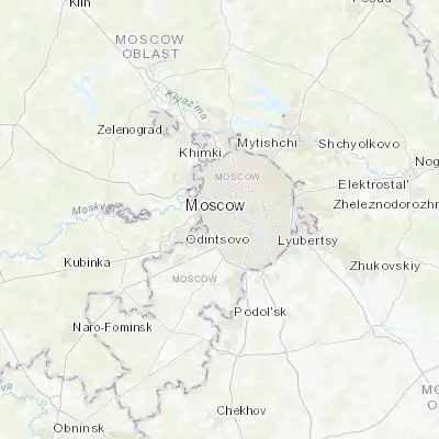 Map showing location of Matveyevskoye (55.711120, 37.475020)