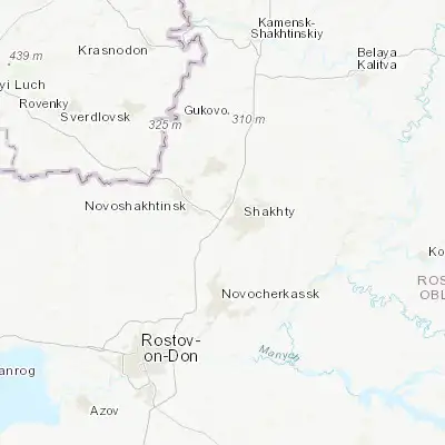 Map showing location of Mayskiy (47.696000, 40.102590)