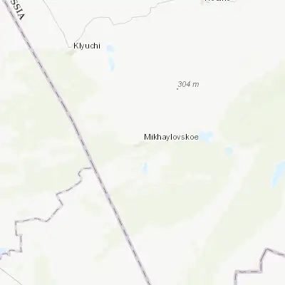 Map showing location of Mikhaylovskoye (51.823890, 79.717220)