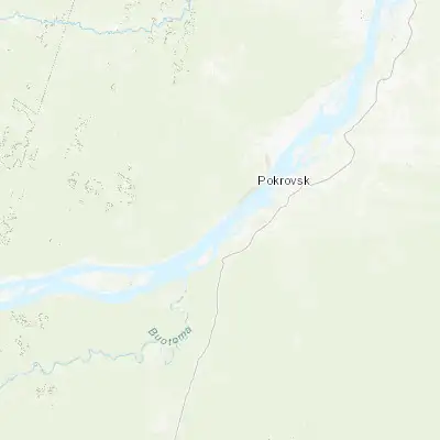 Map showing location of Mokhsogollokh (61.396190, 128.938100)